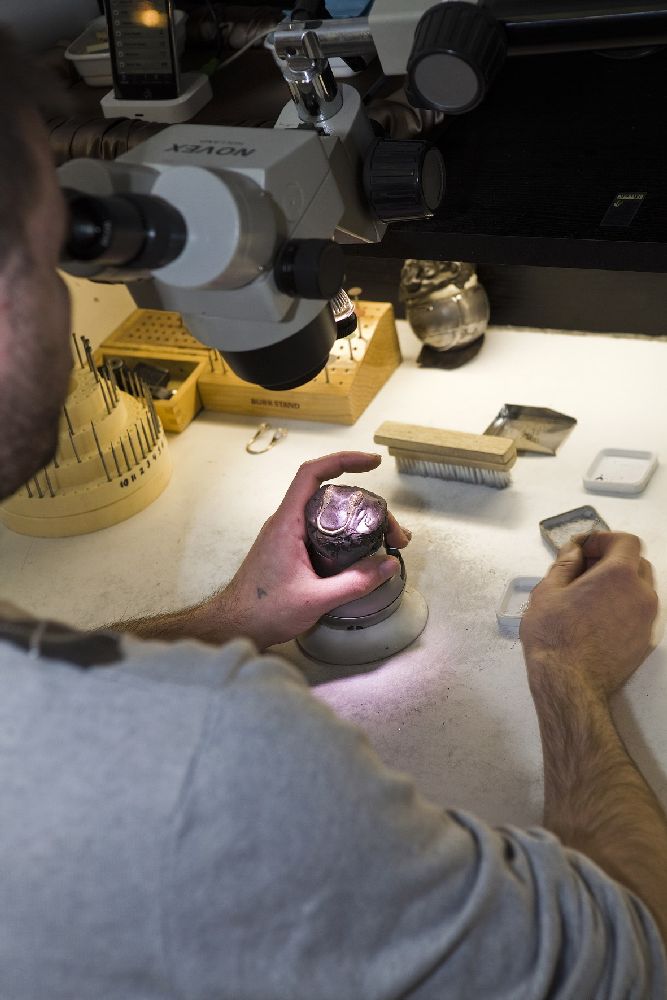 Davman productie juwelen in eigen atelier